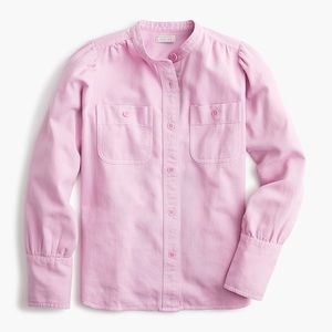 ♥️MUST GO MOVING♥️ NWT J. CREW Pink Button down Shirt Pockets XS